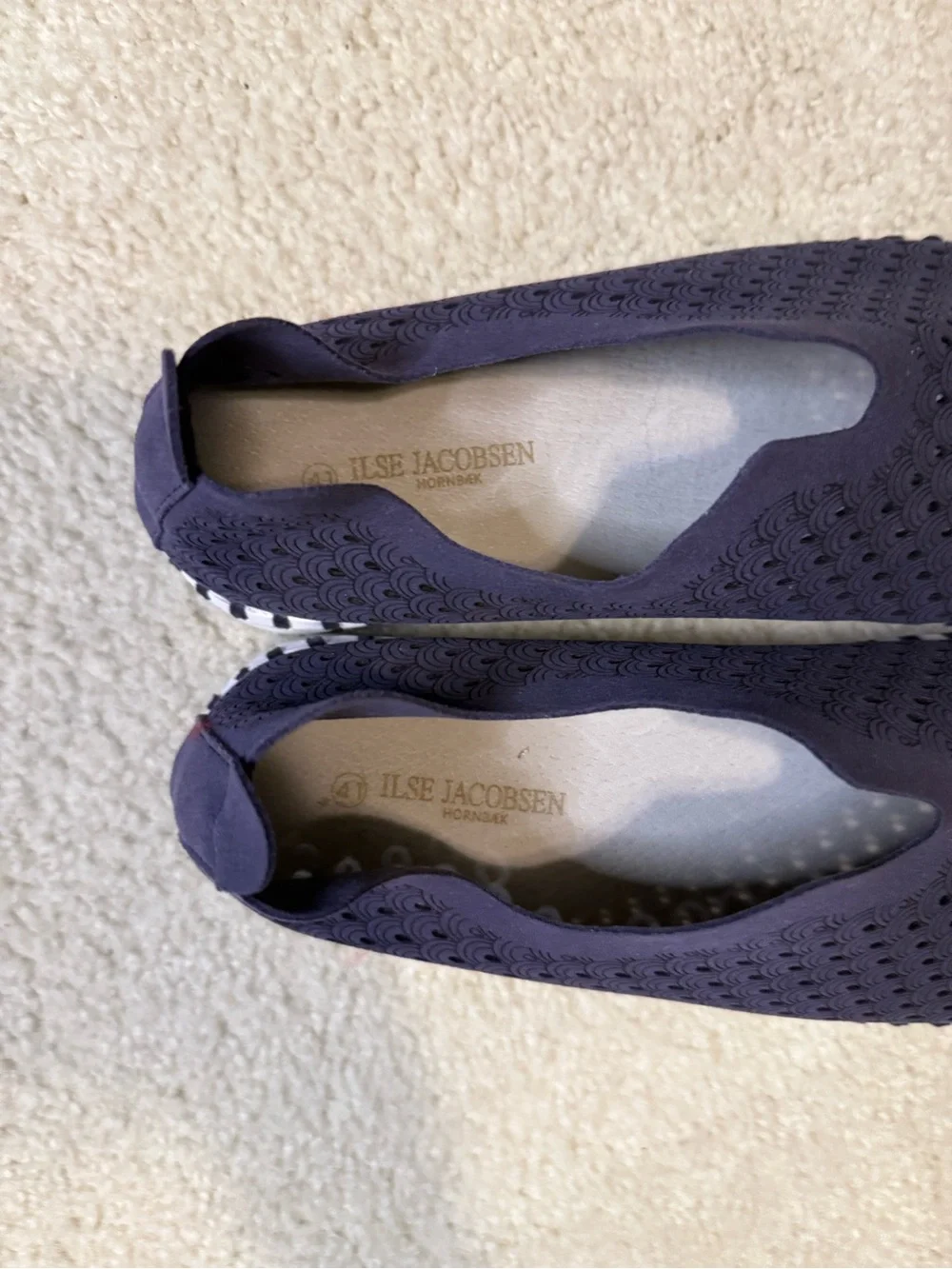 Ilse Jacobsen Women’s Navy Slip-On Sneakers - Picture 5 of 8